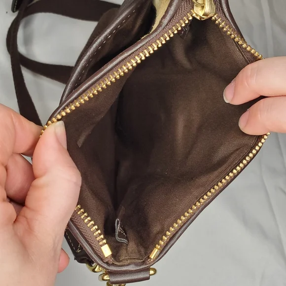 Coach patchwork brown beige tan multimedia crossbody bag - Picture 4 of 7